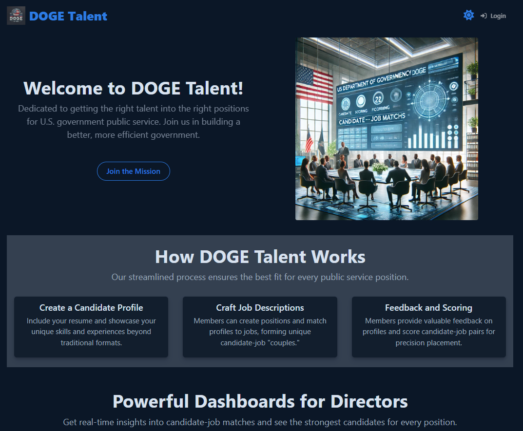 DOGEtalent Screenshot